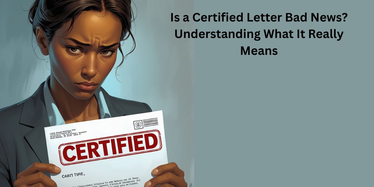 Is a Certified Letter Bad News