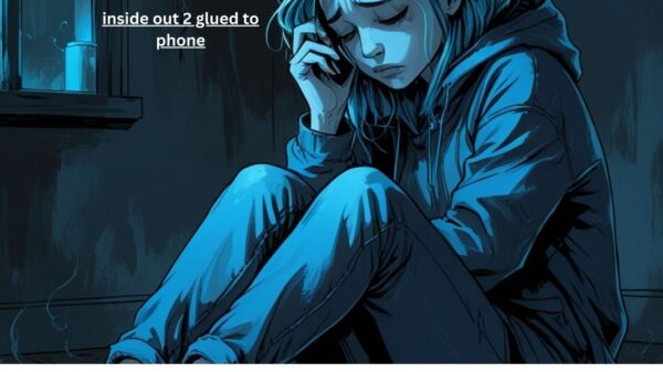 inside out 2 glued to phone