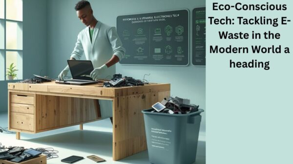 was eco-conscious with tech waste in modern parlance