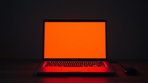 MacBook Pro Orange Screen
