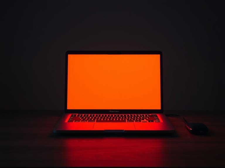 MacBook Pro Orange Screen