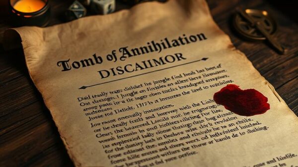 Tomb of Annihilation Disclaimer