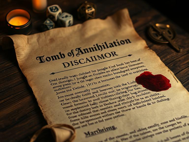 Tomb of Annihilation Disclaimer