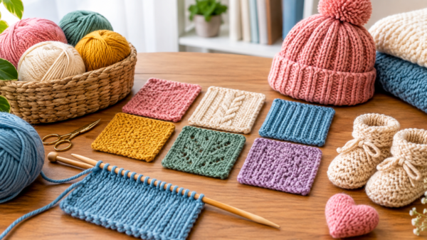 Beginner's Guide to Knit Stitches & Easy Projects