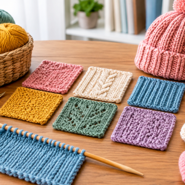 Beginner's Guide to Knit Stitches & Easy Projects